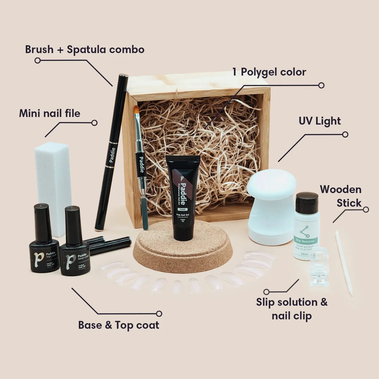Polygel starter kit - Paddie Nails